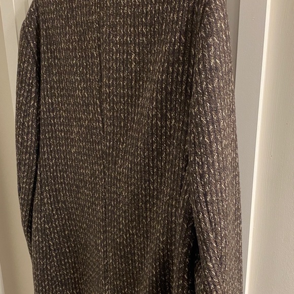 Vintage Double breasted men’s blazer tweed in a brown, black and white colour - Picture 6 of 8